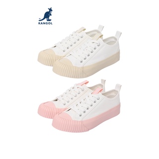 KANGOL Sneaker unisex รองเท้าผ้าใบ รุ่น Macaron ผูกเชือก สีครีม, ชมพู 61221603