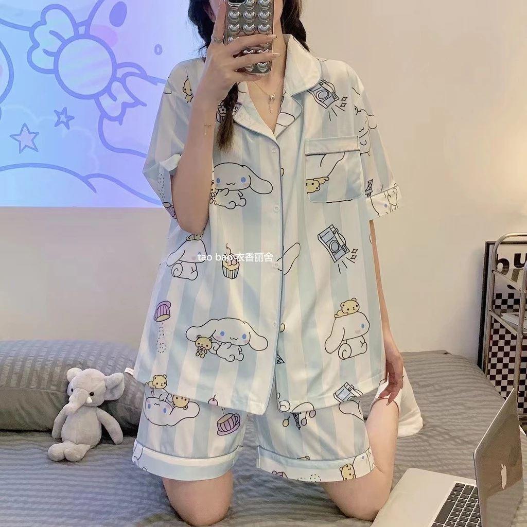 802 M-2XL Easy ชุดนอนผ้าซาติน ชุดนอนคอปก แต่งกระดุม ชุดนอนผ้าบาง โปรดซักมือเพราะขาดง่าย ผ้านิ่ม ลื่น พร้อมส่ง