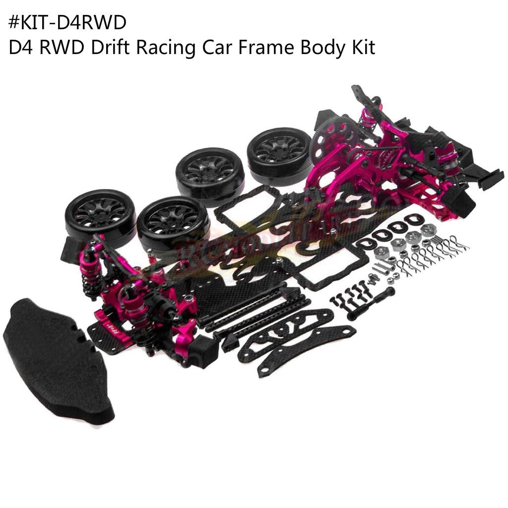 1/10 Alloy & Carbon SAKURA D4 RWD Drift Racing Car Frame Body Kit #KIT-D4 RWD