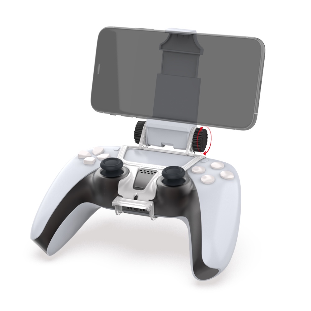 Dobeแท้ PS5 Controller Mobile Phone Clamp แบบหมุนไม่ได้ Dobeแท้ PS5 คลิปยึดมือถือกับจอย ที่จับจอยกับมือถือ PS5