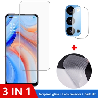 OPPO Reno 4 3 2 2Z 2F 10X Zoom  Screen Protector Tempered Glass OPPO A71 A5 2020 Glass Film Note: This is tempered glass screen protector is half screen.