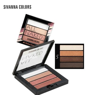 Sivanna Colors All Naked Eyeshadow HF589 อายแชโดว์ 4 สี เนื้อแมท+ชิมเมอร์