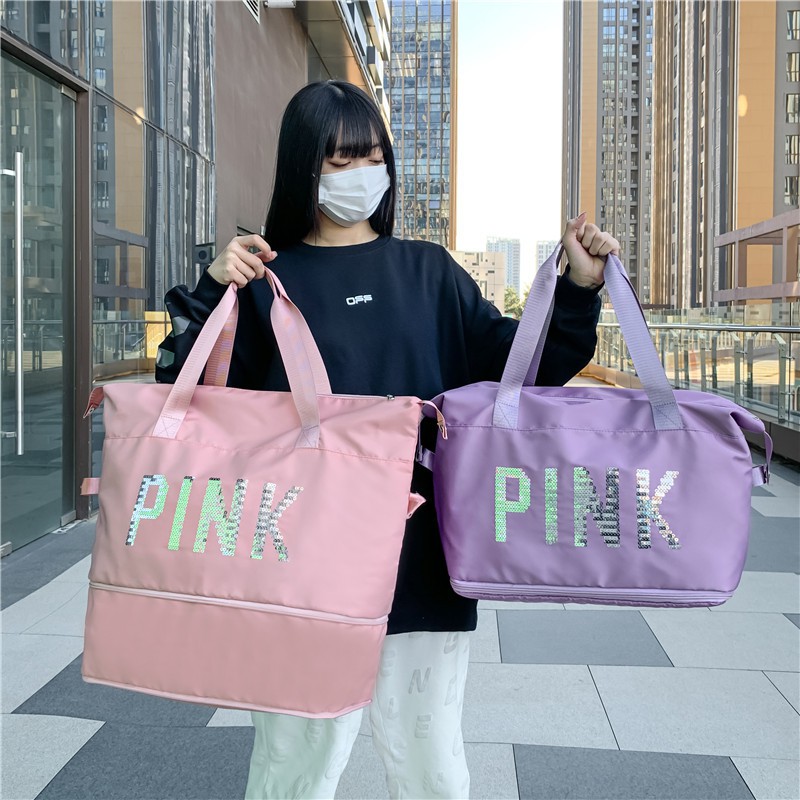 ส่งเร็ว24ชม.งานดี ใบใหญ่งานสวย กระเป๋าเดินทางPINKใบใหญ่สวยเวอร์ ขยายได้2ระดับ มีให้เลือกถึง4สี