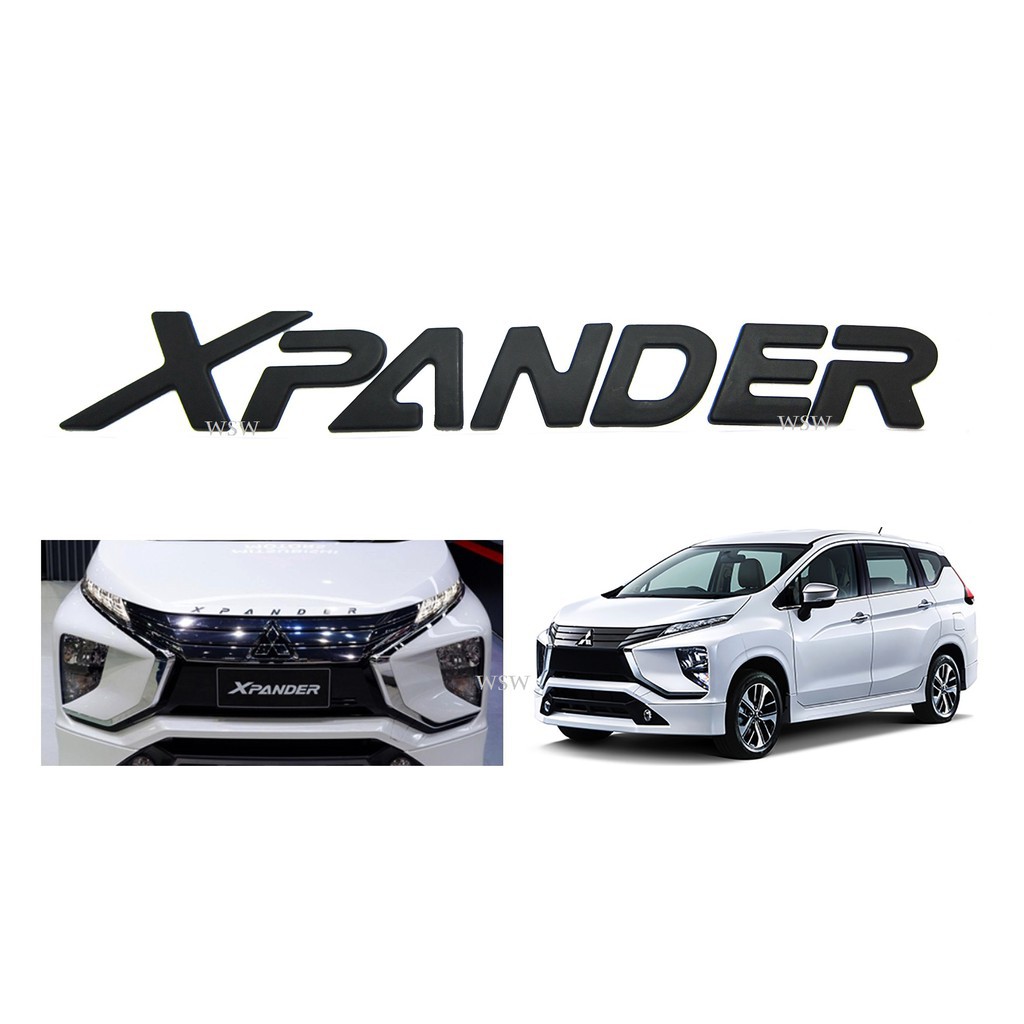 (1ชุด) XPANDER LOGO โลโก้หน้ารถ มิตซูบิชิ เอ็กซ์แพนเดอร์ ปี 2018 - 2020 2021 MITSUBISHI ตัวอักษร สติ๊กเกอร์ ป้ายรุ่น