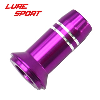 Luresport สิ่วอลูมิเนียม 27.5 มม. 2 ชิ้น พร้อมฝาปิดคันเบ็ดตกปลา DIY