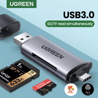 [ส่งไวจากไทย] UGREEN SD Card Reader USB 3.0 Type C OTG Memor…