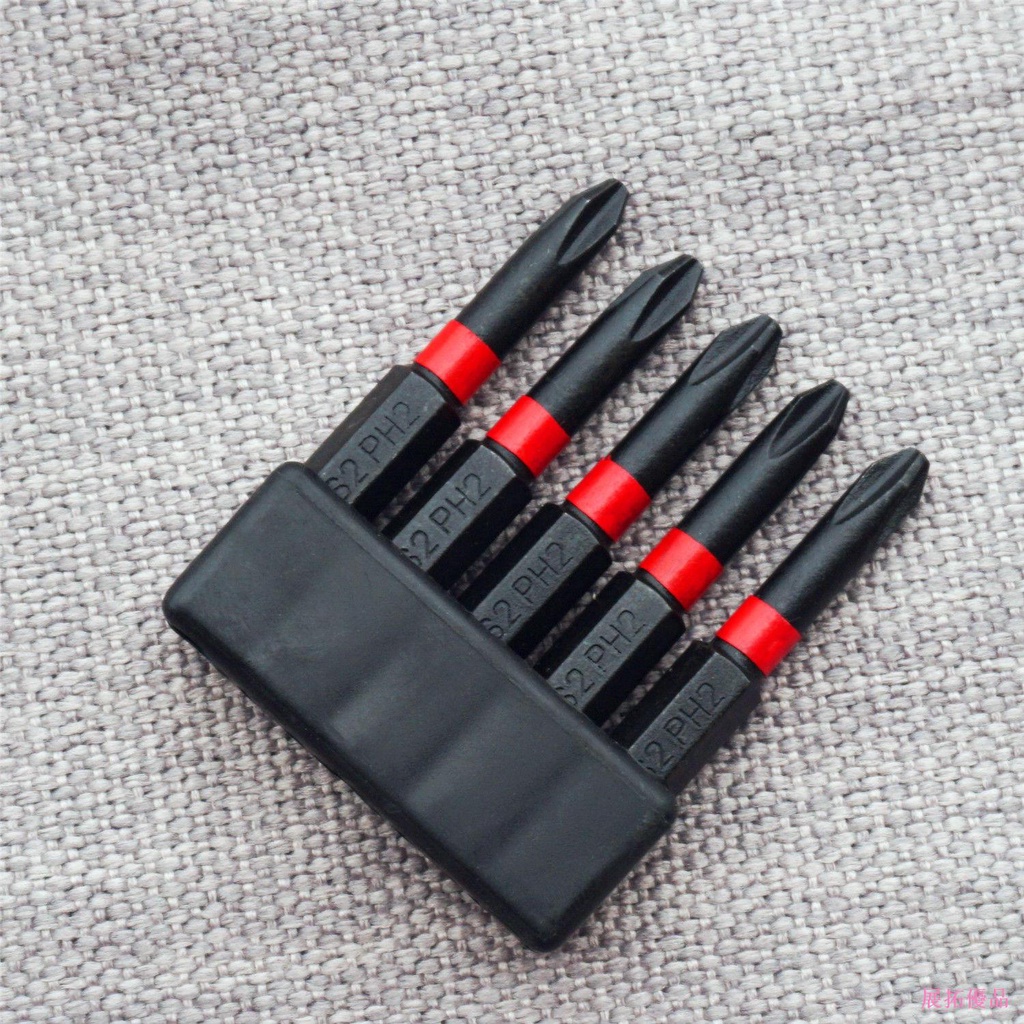 [Jianyuan ตกแต่งบ้าน] ไขควงไฟฟ้า Phillips Bit เยอรมัน Strong Magnetic Bit Extended Super Hard Batch 