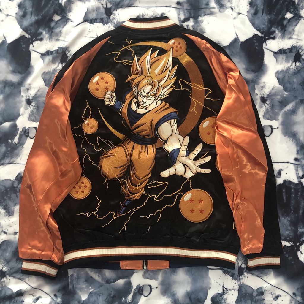 Karakuri Tamashi x Dragonball Goku Reversible Sukajan Jacket