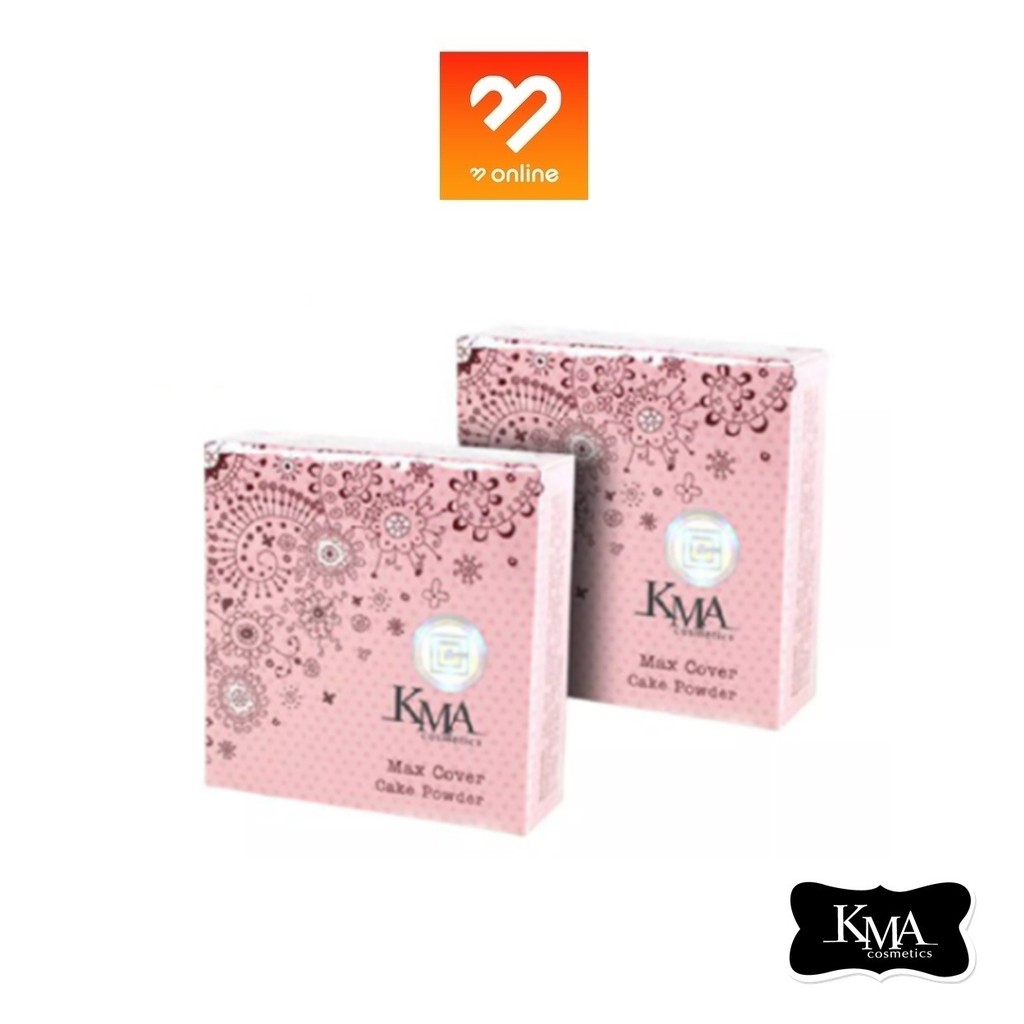 Boombeautyonline | KMA Cosmetics MAX COVER CAKE POWDER เคเอ็มเอ แม็กซ์ คัฟเวอร์ เค้ก พาวเดอร์ แป้งผส