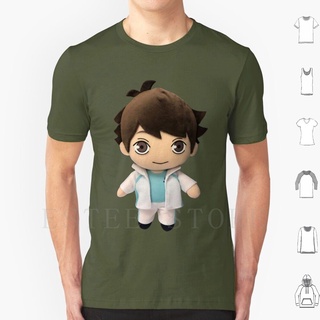 คอลูกเรือพร้อมส่ง เสื้อยืดแขนสั้น ผ้าฝ้าย 100% พิมพ์ลาย Oikawa Plush Cursed Plushie Toru Tooru Haikyuu Haikyu หลากสี แฟช