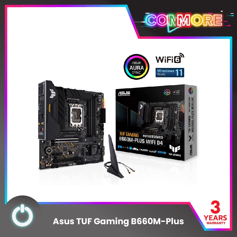 ASUS Mainboard TUF Gaming B660M-Plus Wifi D4 (เมนบอร์ด)