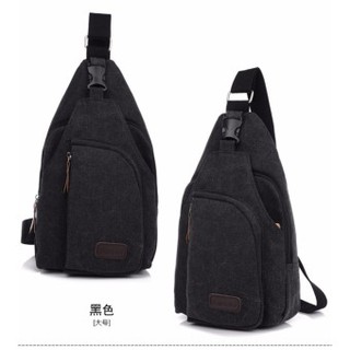 Cc jeans Bag กระเป๋าสะพายชาย/หญิง ใส่แท๊บเล็ต (Black)