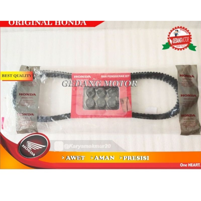 23100-K0J-BA0 AM 100% ORIGINAL V BELT VAN BELT FAN STRAP PLUS ROLLER GENIO BEAT LED ECO STREET K1A S