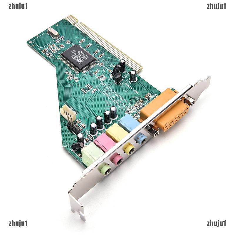 อุปกรณ์Fto 4 Channel 5 . 1 Surround 3 D Pci Sound Card สําหรับ Pc Windows Xp / 7 / 8 / 10 Hq Da