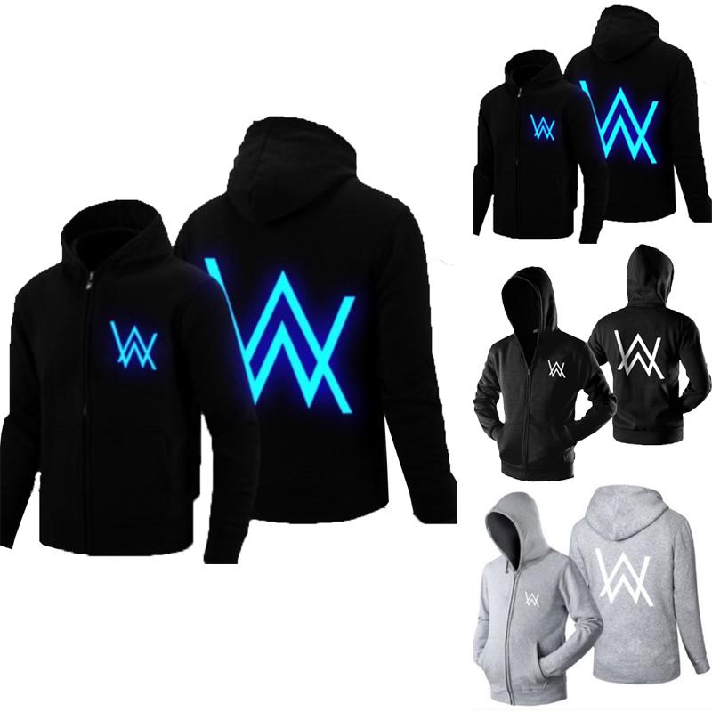 Alan Walker DJ เสื้อแจ็คเก็ตมีฮู้ดมีซิปสำหรับผู้หญิง