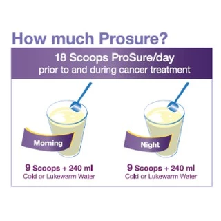 Prosure โปรชัวร์ ชนิดผง 380g ผลิต จากสเปน อาหารเสริมคนป่วย มะเร็ง 🌿