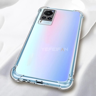 เคสโทรศัพท์ Vivo Y33s V21 5G V20 Pro SE Y12A V21e X60 Pro X70 ถุงลมนิรภัยซิลิโคนกันกระแทกเคสใส่โทรศัพท์