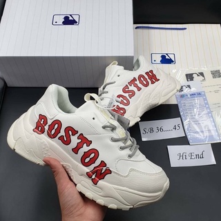 HOTมาแรงในตอนนี้ รองเท้าผ้าใบแฟชั่นเกาหลี MLB BOSTON ไซส์ผู้หญิง 36-44 [ งานสวยตรงปก100% พร้อมกล่อง+ถุงหิ้ว]