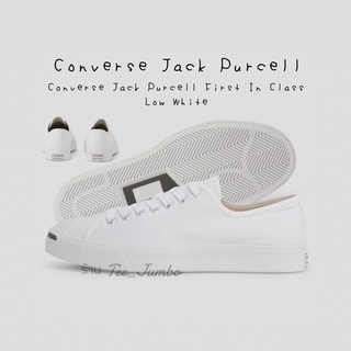 รองเท้า Converse Jack Purcell First In Class Low White 🌵🤡 สินค้าพร้อมกล่อง รองเท้าสีขาวล้วน