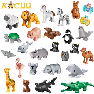 Kacuu โมเดลฟิกเกอร์รูปสัตว์ขนาดใหญ่ของเล่นเสริมการเรียนรู้เด็ก Diy