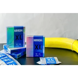 Hayashi XL Condom Size 54 mm. ถุงยางอนามัยฮายาชิ เอ็กซ์แอล ขนาด 54 มม.