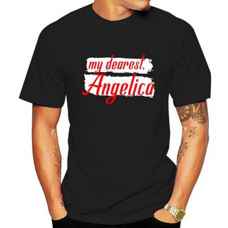 ROUND คอลูกเรือเสื้อยืด พิมพ์ลาย my dearest angelica สําหรับผู้ชาย-4XL