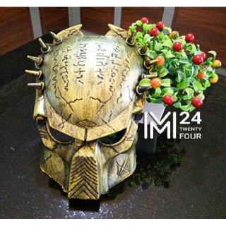 1 อัน Predators Mask หน้ากากพรีเดเตอร์ หน้ากาก พรีเดเตอร์ คอสเพลย์ ภาพยนต์ มนุษย์ต่างดาว ฮีโร่ แอคชั่น ไซไฟ ภาพยนต์ หนัง