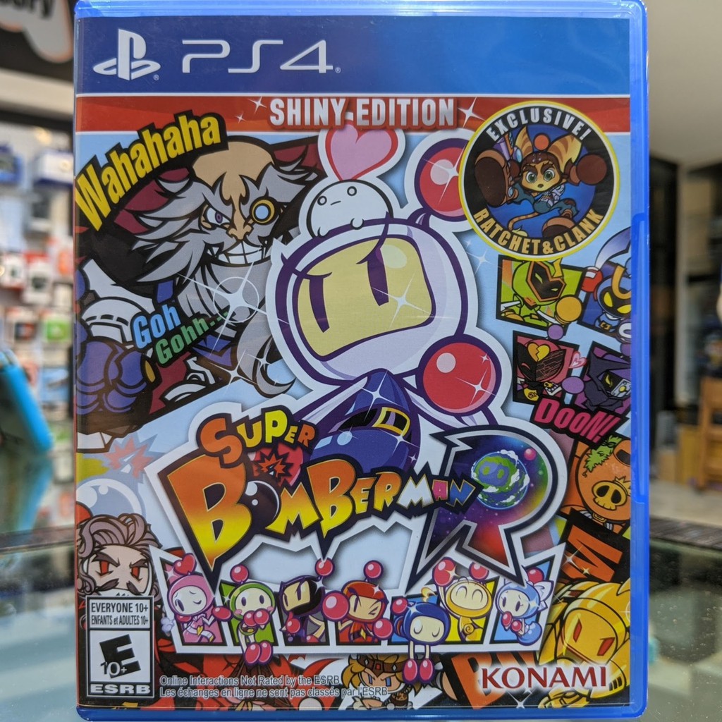 (ภาษาอังกฤษ) มือ2 Super Bomberman R Shiny Edition แผ่นเกม PS4 แผ่นPS4 (เล่น2คนได้ Bomber Man เล่นกับ PS5 ได้)