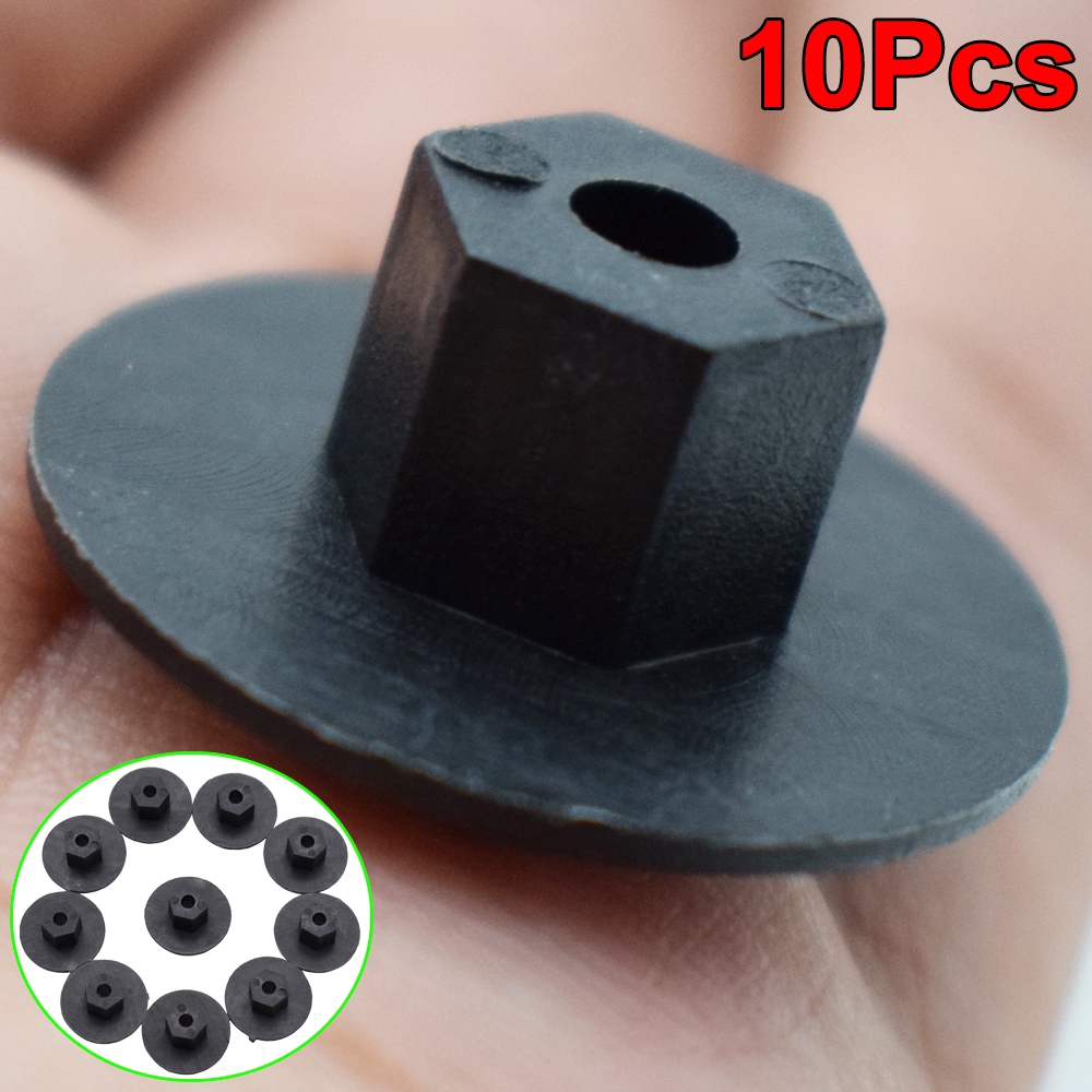 10 ชิ้น 4 มิลลิเมตรรถ Fender Flares Mud Flaps Splash Guard ล้อ Arch แผงกันชน Fastener คลิปสําหรับ Mercedes Benz