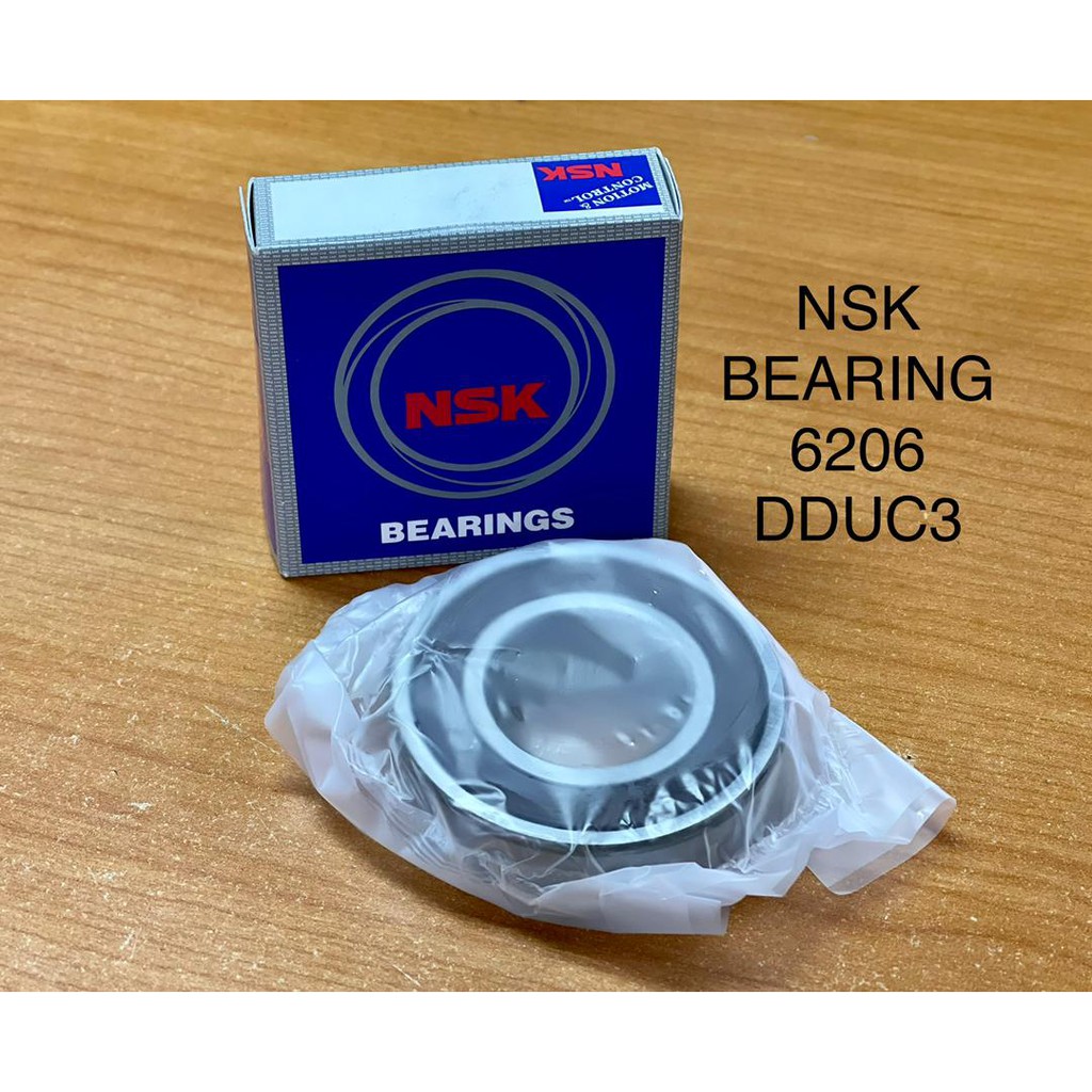 NSK BEARING 6206 DDUC3 (1 ชิ้น) 30 มม. X 62 มม. X 16 มม.