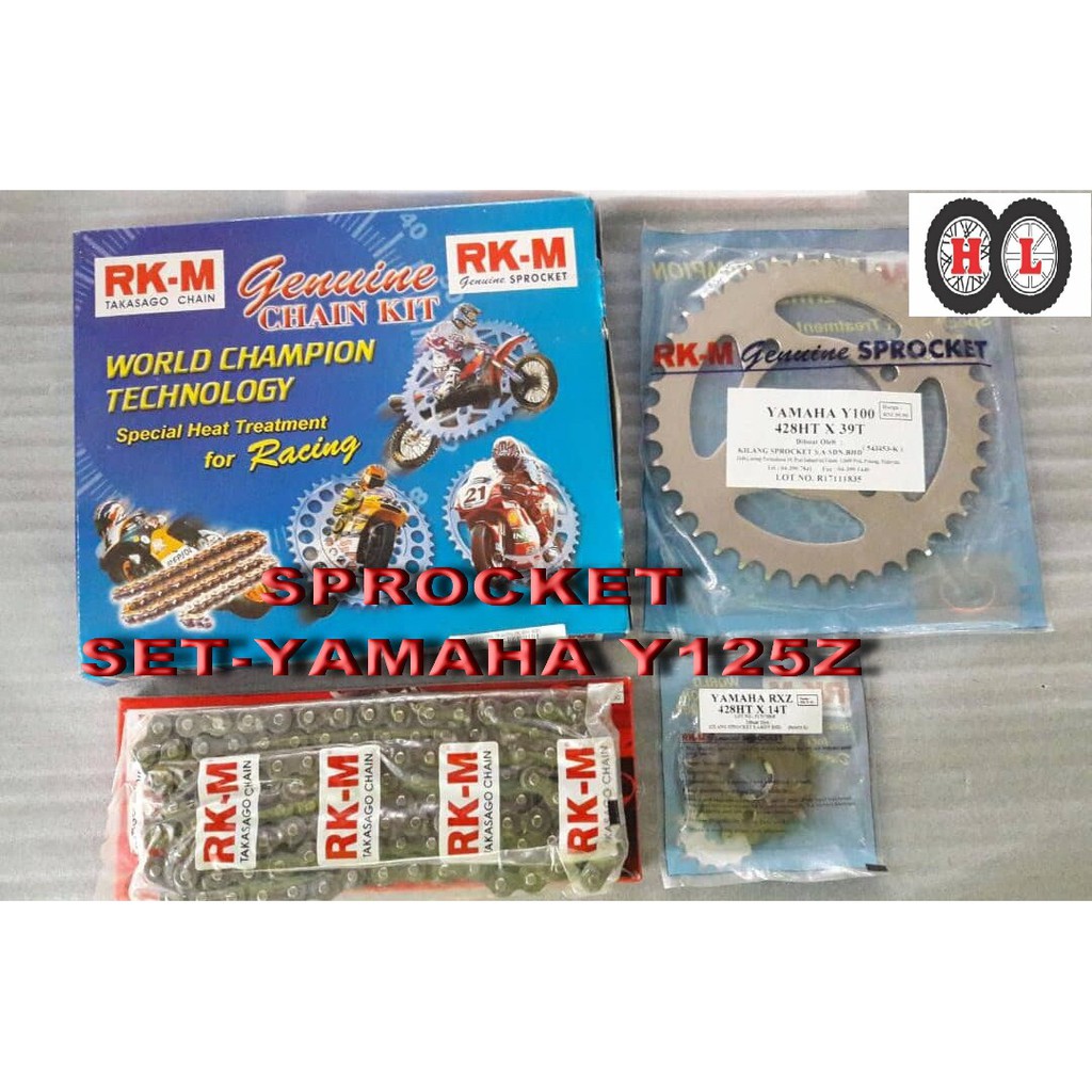 RKM Yamaha Y125ZR SPROCKET SET (Rantai Motor YAMAHA Y125ZR Spocket Set)