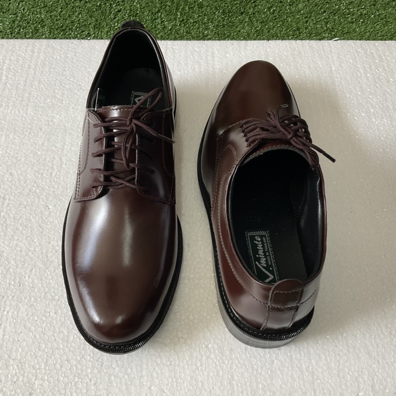 คัทชูผู้ชายลูกเสือครูชายbyช่างMoccasinหนังแท้หนังรูขน รหัส 9111 สีน้ำตาลเข้ม