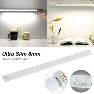 30 ซม. ultra slim โคมไฟ led ชาร์จสาย usb เซ็นเซอร์สัมผัสหรี่แสงได้สําหรับติดในตู้เสื้อผ้า bjfranchiseamo