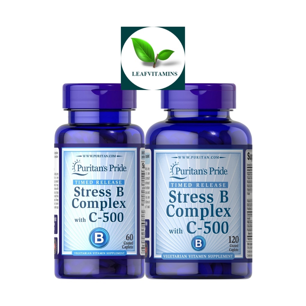Puritan's Pride Stress Vitamin with Vitamin C500 Timed