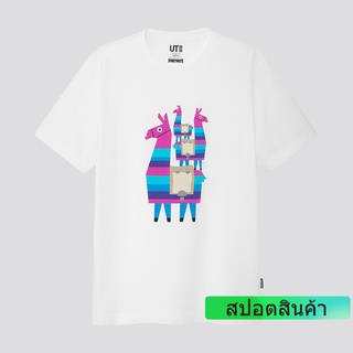 เสื้อยืดแขนสั้นพิมพ์ลาย Ut ) Fortnite ( แขนสั้น ) 426829 Uniqlo .