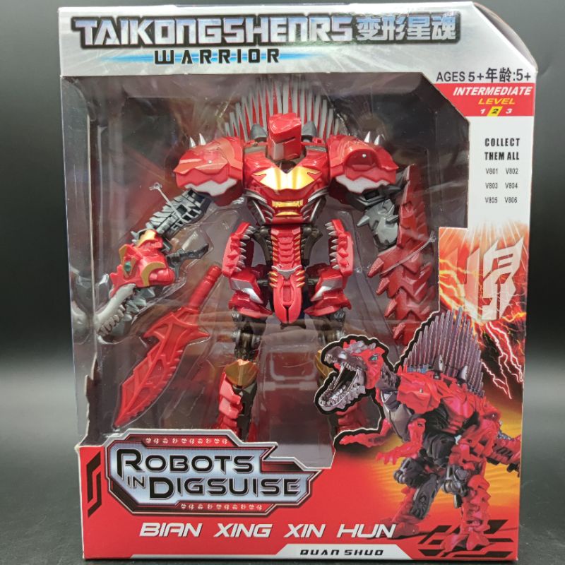 หุ่นยนต์ ทรานส์ฟอร์เมอร์ส (Transformers ) สีแดง แปลงร่างเป็นไดโนเสาร์ได้ งานดี พร้อมส่ง