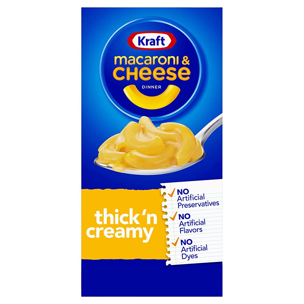 Kraft Macaroni & Cheese, Thick And Creamy, 7.25 Oz