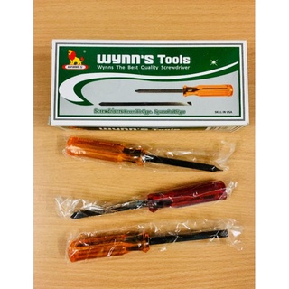 ไขควงสลับ สลับหัวแบน หัวแฉก ขนาด 3 นิ้ว และ  4 นิ้ว ตรา Wynns Tools