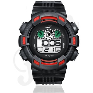 POCA NT SPORT นาฬิกาข้อมือผู้หญิง ผู้ชาย Unisex NT-(Red/Black)
