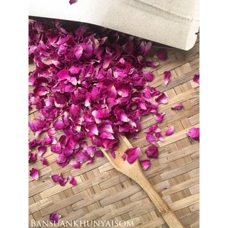 กลีบกุหลาบอบแห้ง 50 กรัม ชากุหลาบ กุหลาบออแกนิก 🌹ทำขนม🌹ชงชา🌹ใส่หน้าเค้ก🌹พร้อมส่ง!! 玫瑰茶 Dried rose petals edible flower