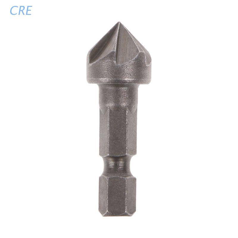 6 Flute Countersink Drill Bit 90 Degree Point Angle Chamfer Cutting Woodworking