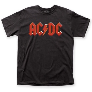 ใหม่ เสื้อยืดลําลอง ผ้าฝ้าย แขนสั้น พิมพ์ลายโลโก้ Ac Dc Rock Title Anguyoung สําหรับผู้ชาย