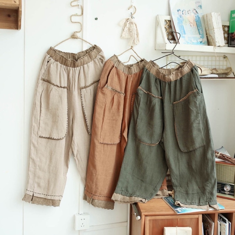 🌸น่าร๊ากไม่ไหว  กางเกงแบรนด์Muye