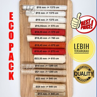 Casing Sosis ECO PACK Kulit Selongsong Sosis Selulosa Kolagen Plastik Collagen - Halal, Food Grade, Edible, Mudah Dikupas
