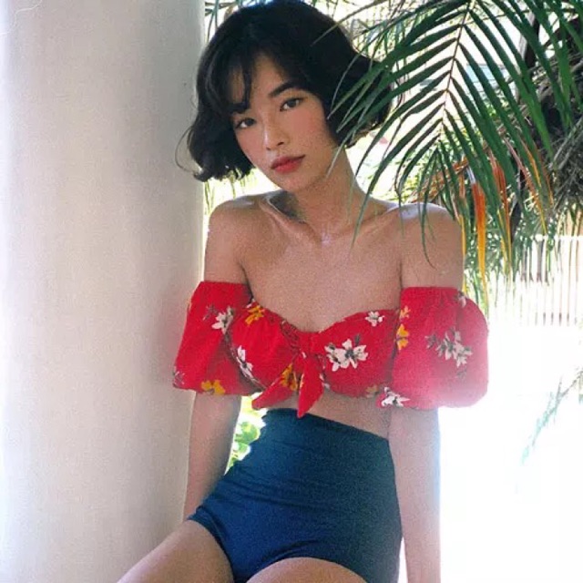 พร้อมส่งจากไทย ทูพีชแขนตุ๊กตาสีแดงสด งานวินเทจ แซ่บสุดๆ