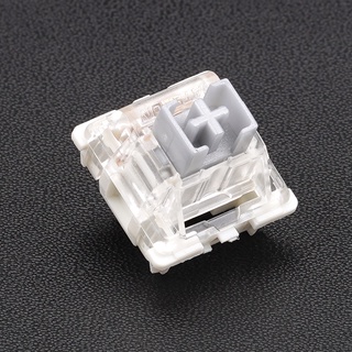 [Linear] GATERON 3 PINS PRE-LUBED LINEAR SILVER SWITCHES x1 สวิทช์จังหวะเดียวสีเงินมาพร้อม Two-stage switch springs