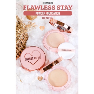 แป้งSIVANNA COLORS  NIW ITEM ‼ FLAWLESS STAY  POWDER FOUNDATION : HF8125 .