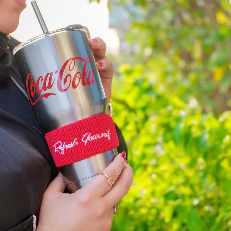Coca-Cola แก้วเก็บความเย็น แก้วน้ำเก็บความเย็น Coca Cola Insulation Steel Bottle 850ml