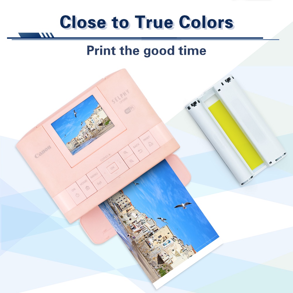ตลับหมึก 1 แพ็ค และกระดาษรูปภาพ KP-36IN KP-108IN KP108IN สําหรับเครื่องพิมพ์ภาพ Canon Selphy CP1500 CP1300 CP1200 CP1000 CP910 CP900
