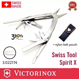 คีม SwissTool Spirit X ของ VICTORINOX แท้ คีมรุ่นเล็ก ที่แข็งแกร่งกระทัดรัด รุ่นมีดหัวตัดใบหยัก